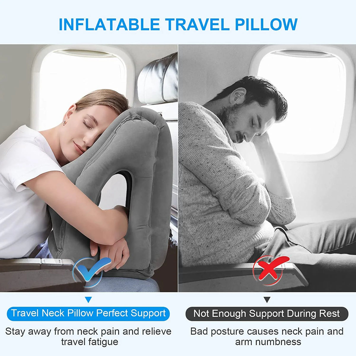 Nap Nest™ Inflatable Travel Pillow