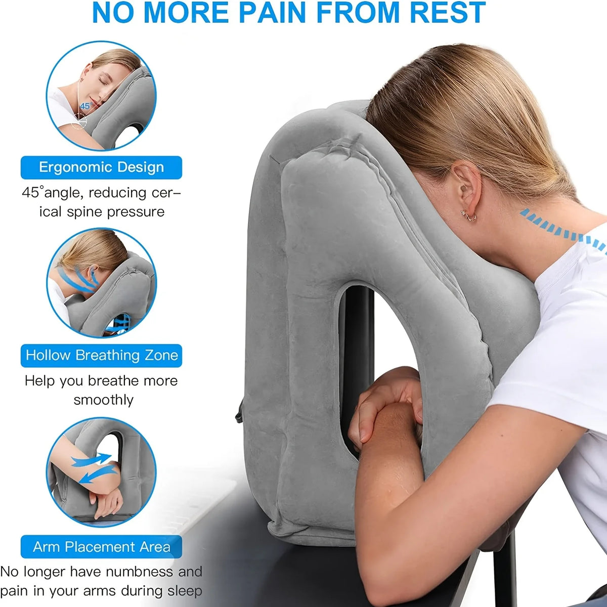 Nap Nest™ Inflatable Travel Pillow